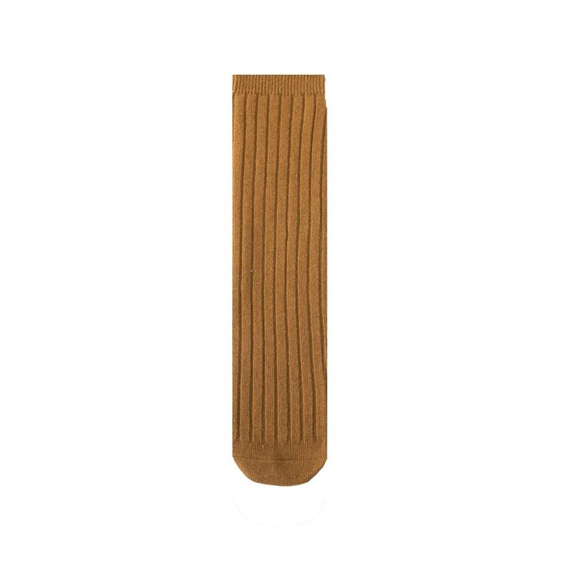 Soft Cotton Ribbed Knee High Socks for Baby Toddler Kids Breathable Solid Long Leg Warmers for Newborn Boys and Girls