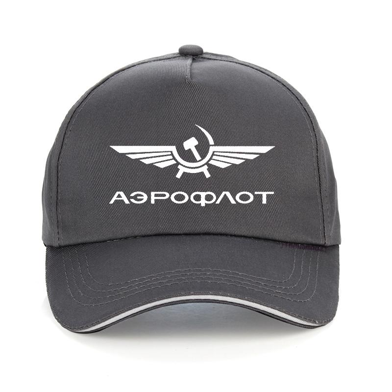Aeroflot Russische Luftfahrt Pilot Luft- und Raumfahrt Flieger Baseballkappe Sommer Baumwolle Freizeit Mode Hip-Hop Hut Unisex Snapback Hüte