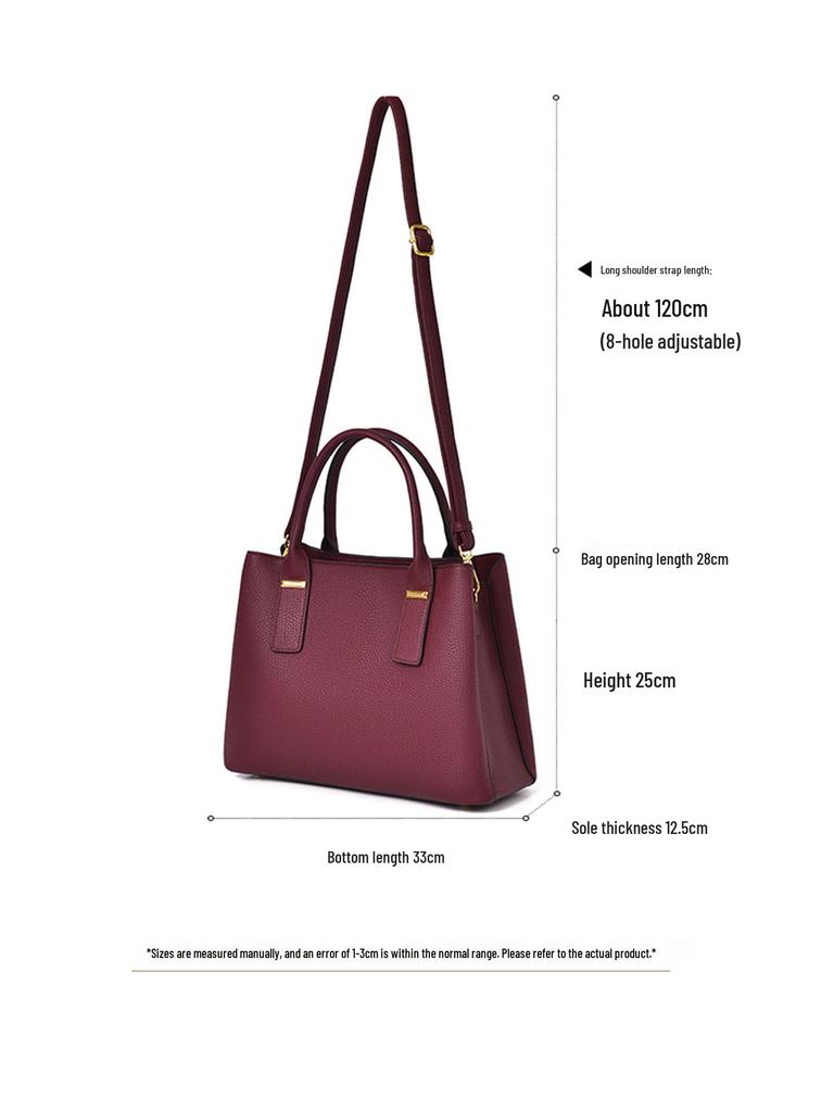 Women's Elegant Dual-Use Handbag: Large Capacity, Light Luxury, Commuter-Friendly