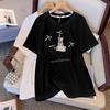 Plus Size Women's Summer New Bow All Match Slimming Short Sleeved Top