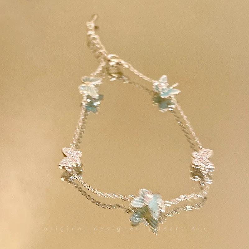 2026 Summer Trend French Butterfly Pearl Bracelet, Niche Sweet Exquisite Temperament Jewelry for Ladies
