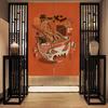 Nordic Door Partition  Kitchen Snack Shop Restaurant CurtainJapanese Sushi Dharma Fish Door Curtain Printing Bedroom Window