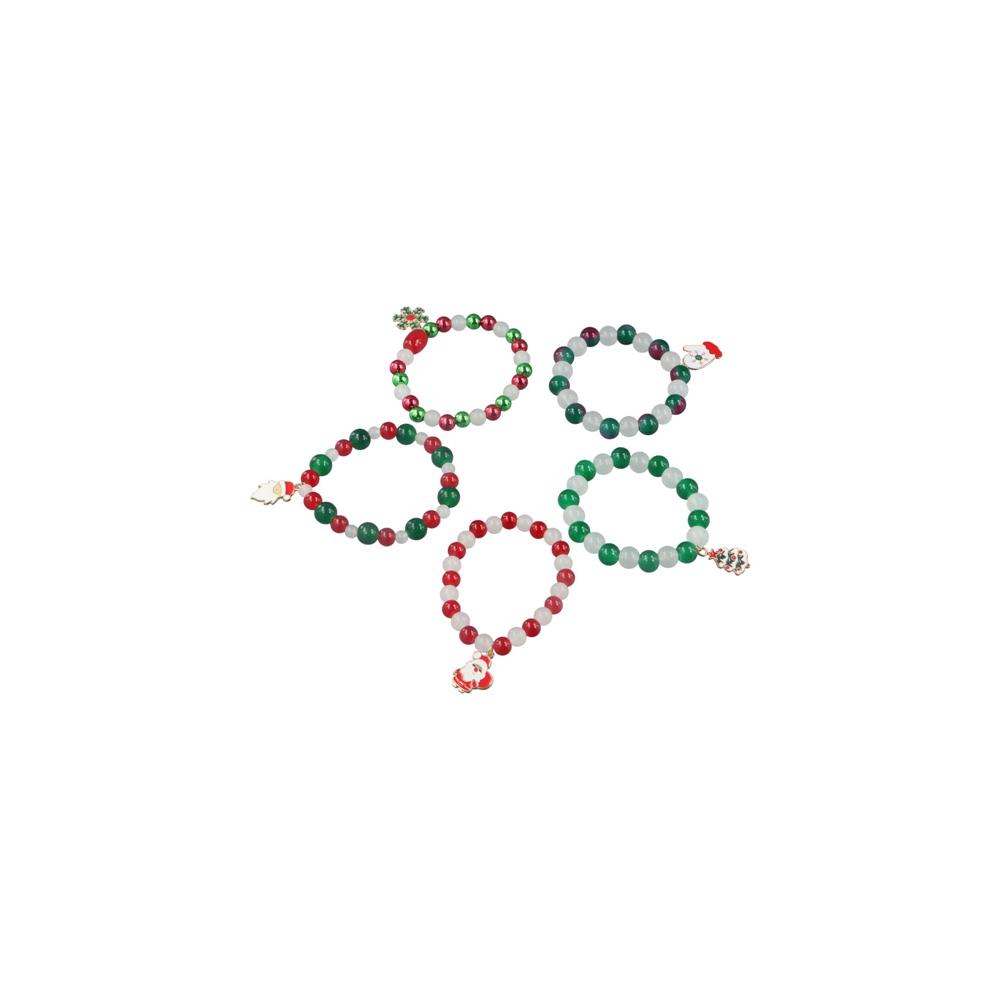 Snowflake Candy Cane Xmas Bracelet Father Christmas Santa Claus Hand Chain  Xmas