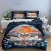 Romantic Swan Sunset Decoration Set Multiple Sizes Kid'S And Adults' Bedroom Exquisite 3Pc Bedding Set, Gift