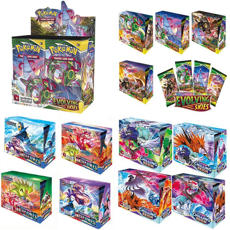 Cards 360pcs Sword Shield Evolving Skies Shining Fates Reign Chilling