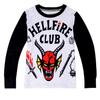 Kinderen Jongens Meisjes Stranger Hellfire Print T-shirt Broek Pyjama Slaapkleding Sets