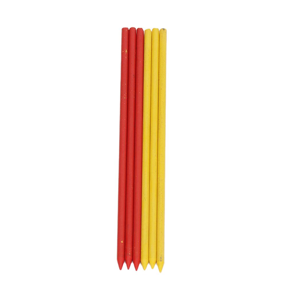 6Pcs Carpenter Pencil Refill 2.8mm HB Marking Scribing Tool Set Kit for Woodworking Red Yellow Wax