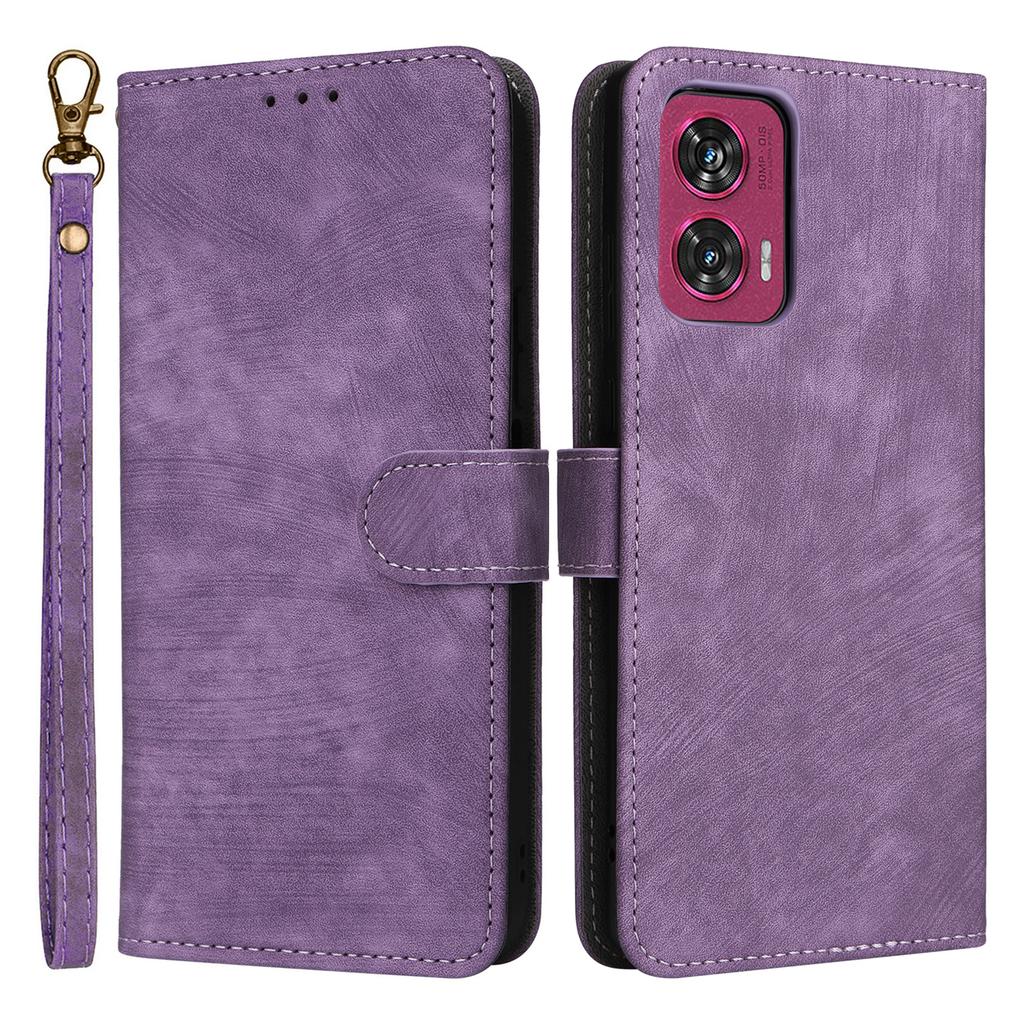For Motorola Edge 50 Fusion 5G Shockproof Case RFID Blocking PU Leather Phone Cover