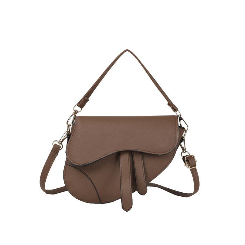 Chic Vintage Pu Handbag For Women 2024 Fashion Heart Shaped Medium Size Shoulder Bag хаки