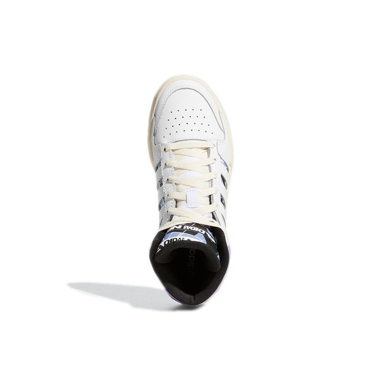 Adidas Neo Entrap Comfortable Casual Mid-Top Skate Shoes Women Sneakers White Purple GW7008