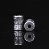 Antique-Finish Vajra Scepter Beads: Color-Preserving Silver Six-Syllable Mantra Spacer for DIY Tibetan Bracelets