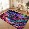 Astronaut Space Theme Soft Crystal Velvet Rug Custom Name & Text Print Non Slip Floor Rug for Bedroom Living Room