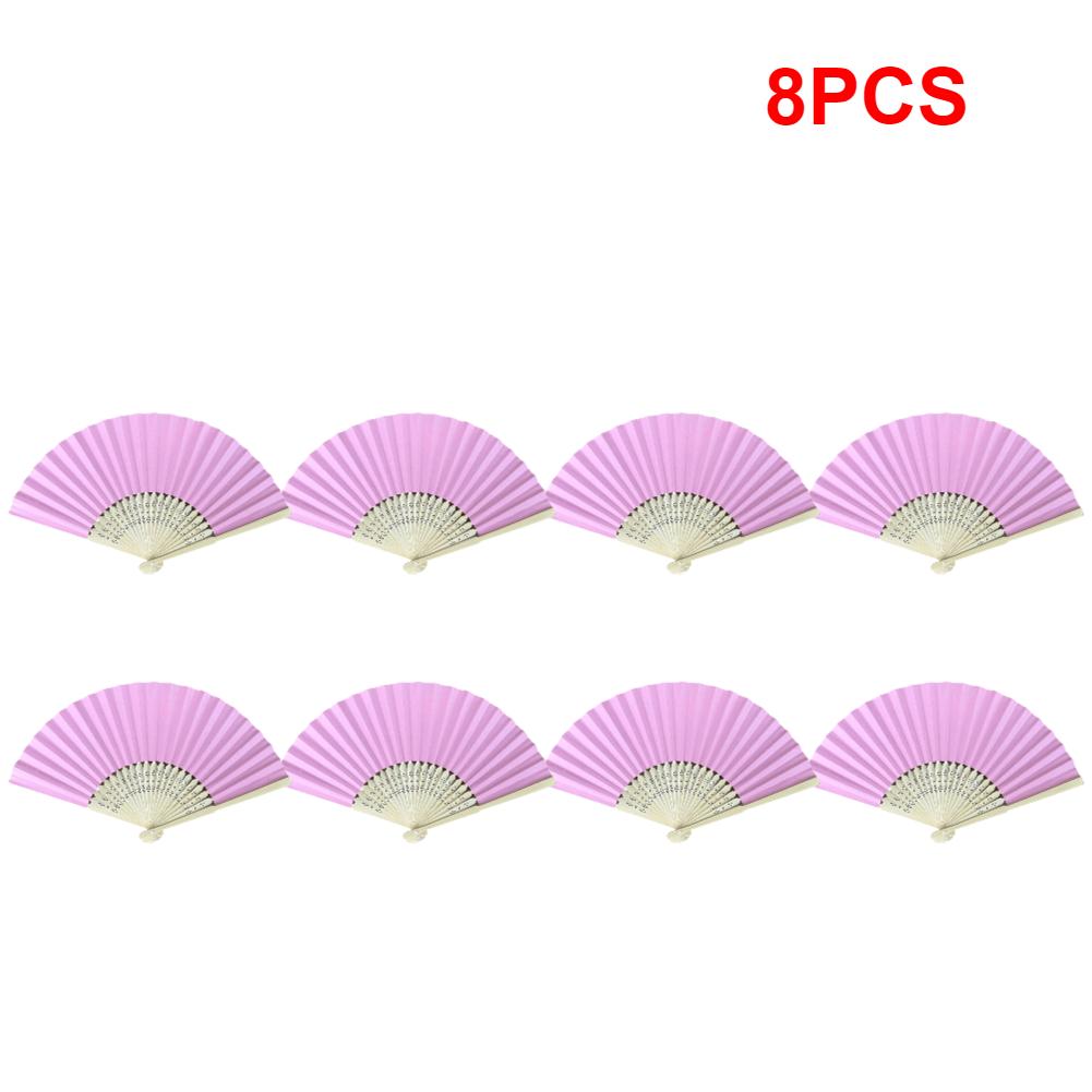 1-10 szt. Weselne wachlarze ręczne Biały papier Bambusowe wachlarze składane Niestandardowe ręcznie malowane DIY Dekoracja wachlarza ręcznego Prezenty malarskie dla dzieci