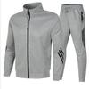 New Spring and Autumn Men's Stand-Up Collar Zipper Sports Suit Trendy Brand Men's Two-piece Sports Suit Customized