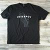 Black Interpol Shirt New Cotton T Gift For A Fan Vintage Stylish Fashion Stretched Soft Top For Everyday Wear Unisex