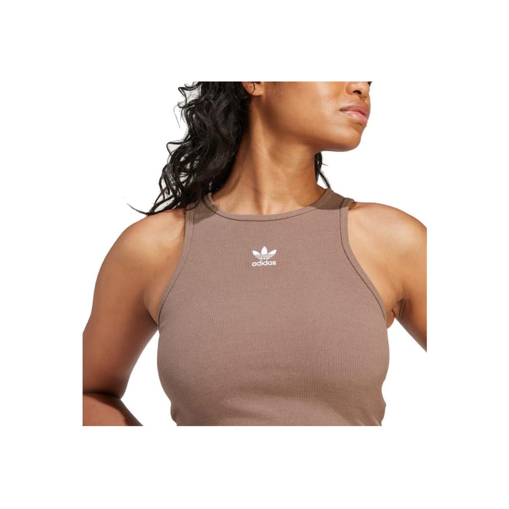 Adidas Originals 3-Stripes Padded Tank Top With Round Neck Women Tops Bright-Blue JF3793