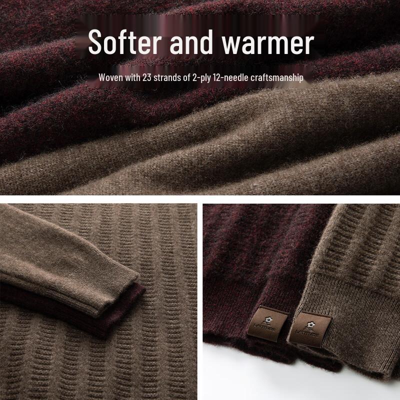 Montagut Men's Wool Blend V-Neck Knit Pullover