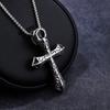 Men's Necklace Lady's Necklace Hiphop Hip Hop Titanium Necklace Cross 410c20236502