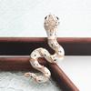 SKEDS Baroque Crystal Snake Brooch Novelty Badge Women Charm Perfect Accessory Gift for Friends Fashion Design Corsage