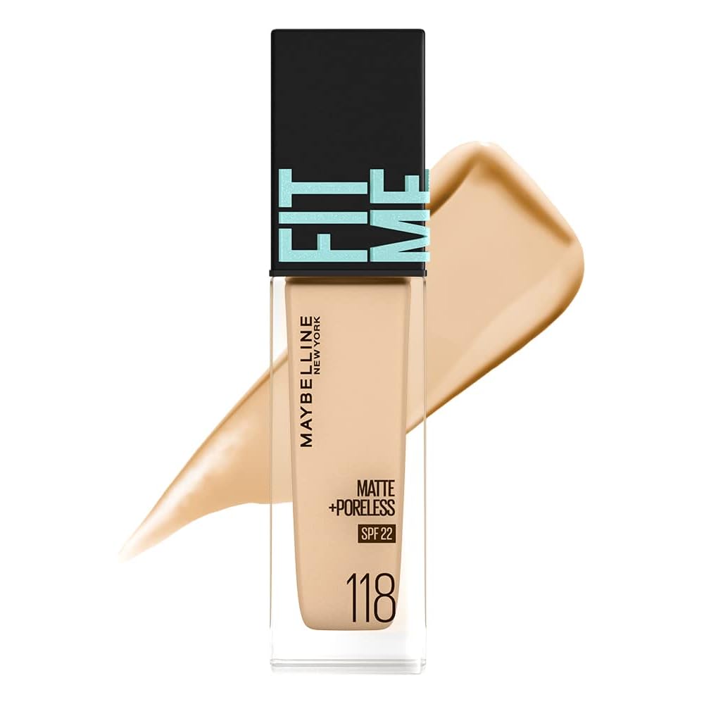 Maybelline Fit Me Liquid Foundation R 118 30ml Lightweight Natural Finish Makeup