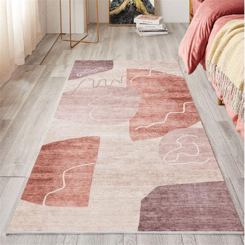 Retro Carpet Living Room Coffee Table Mat American European Bedroom Bedside Carpet Abstract Art Style