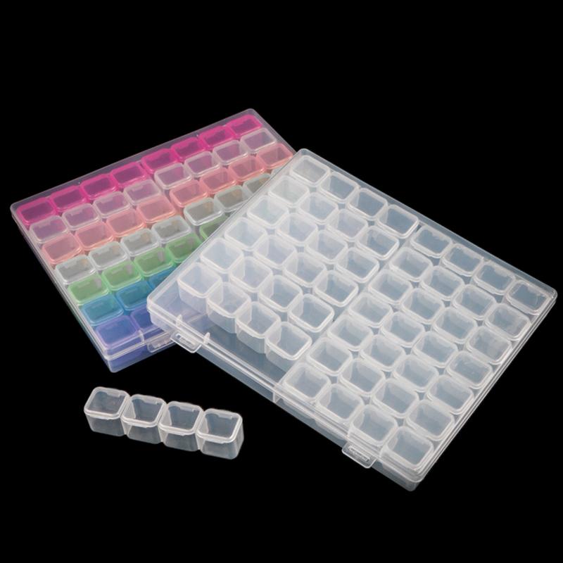 Multifunctionele Organizer 56 Vakjes Opbergdoos Sieraden Kralen Verwijderbaar Nail Art