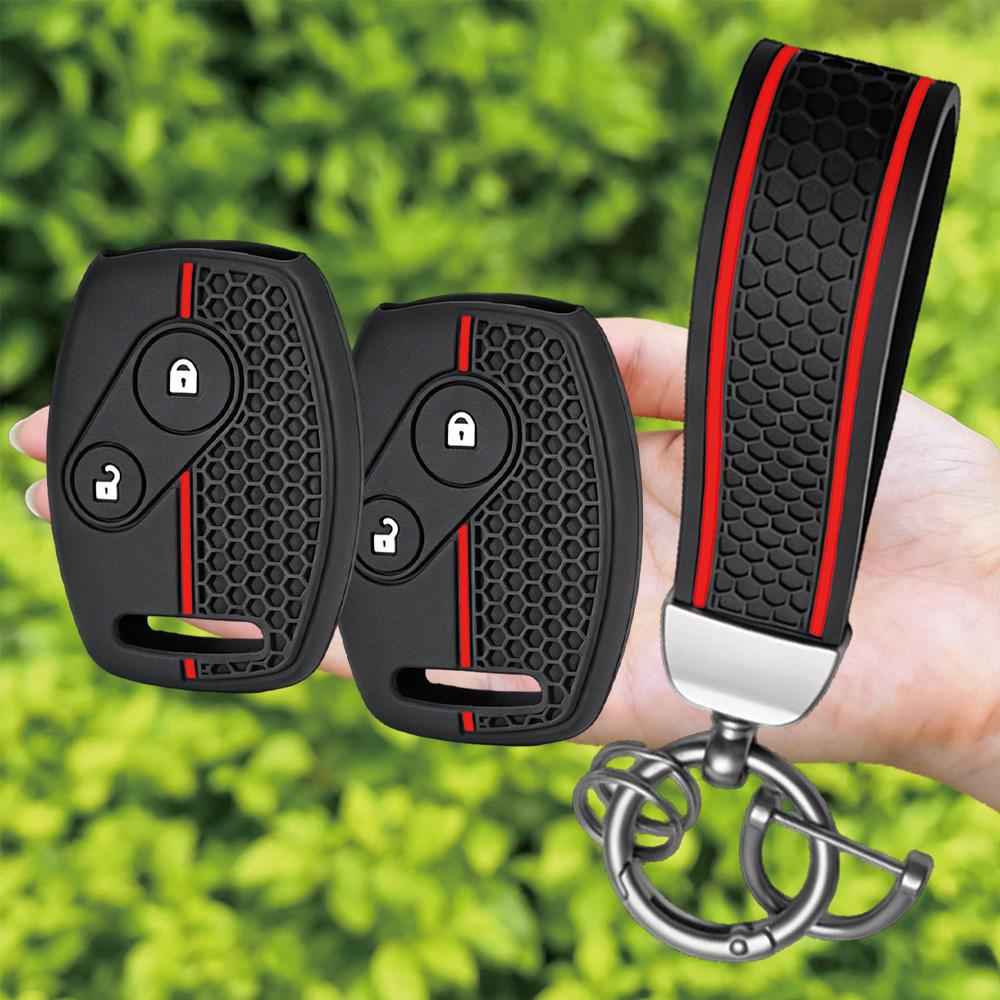 New Silicone Car Key Case Cover Keychain Fob for Honda Accord 7 Jazz FRV Civic CR-V 2008 Crz Insight Fit SRV Chord 7 Gr8 150R