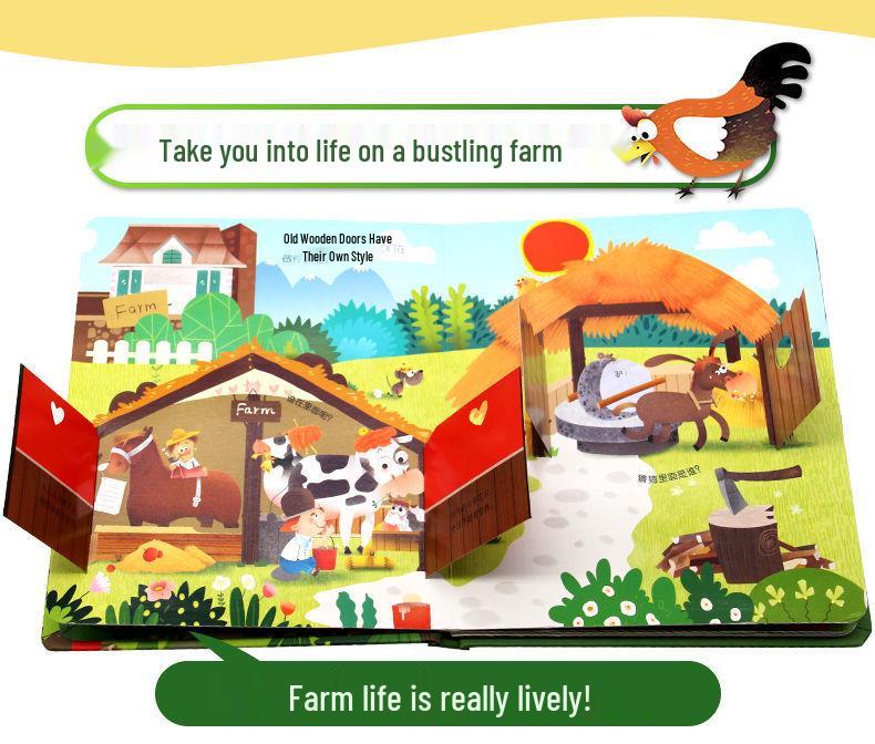 8-Volume 3D Pop-Up Science Book for Kids: Tear-Resistant Hardcover Picture Series