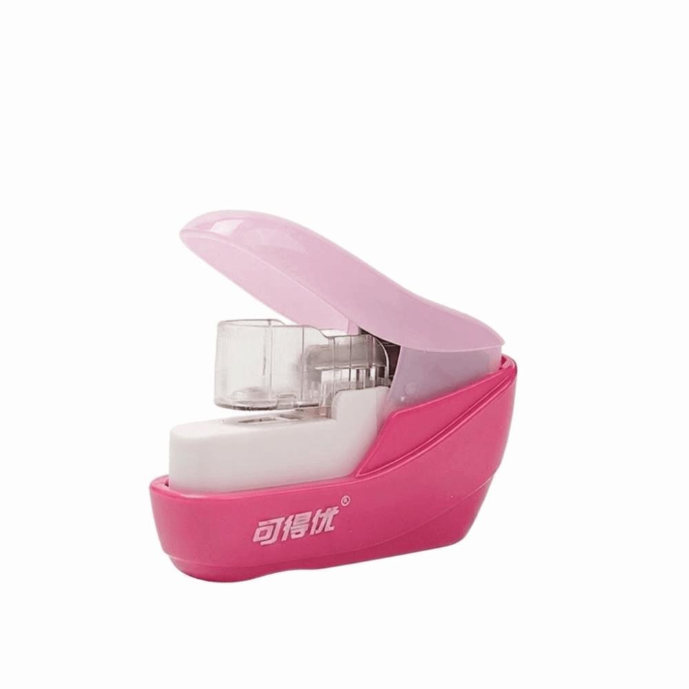 ABS Mini Stapler Stapleless Binding Paper Stapler Portable Hand Held Stapler  Daily Use