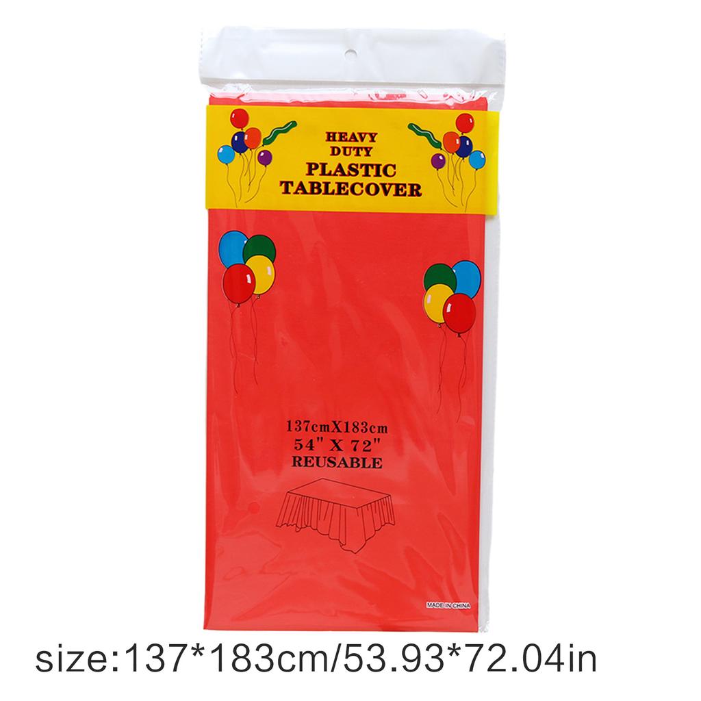 Tablecloth 54x72Inches New Year Festive Table Cover for Buffet Birthday Party Holiday Dinner Celebrations