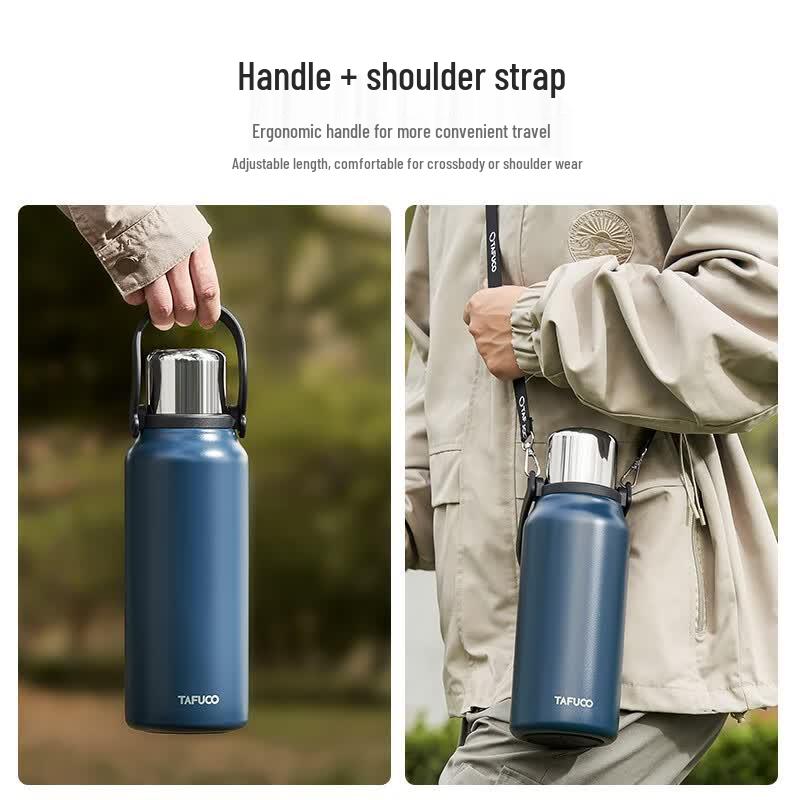 TAFUCO 316L Stainless Steel Insulated Outdoor Water Bottle 1000ML