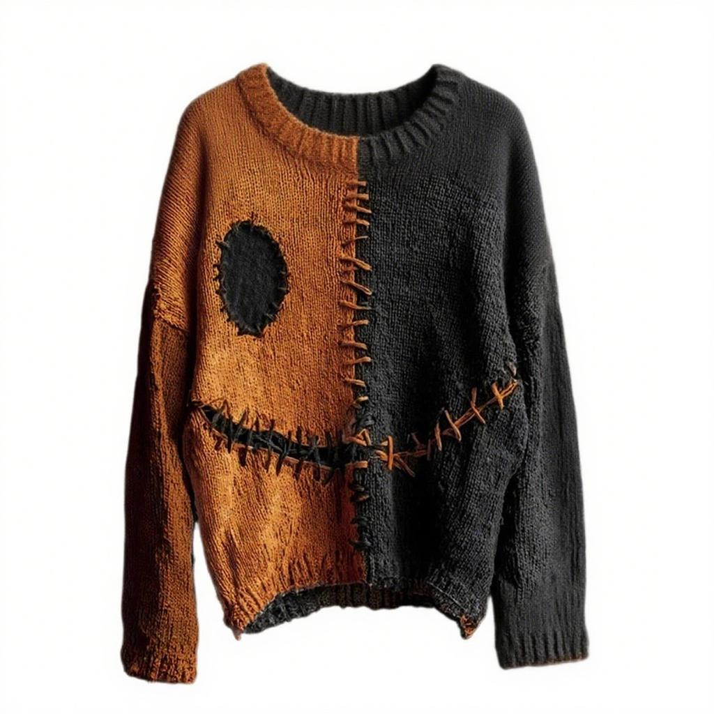 Herre Halloween 3D-trykket Langermet Topp Rund Hals Casual Sportspullover