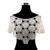 Boho Chic Lace Shawl Poncho Creative Hollow Out Vest False Crochet Collar  Clothes Decoration