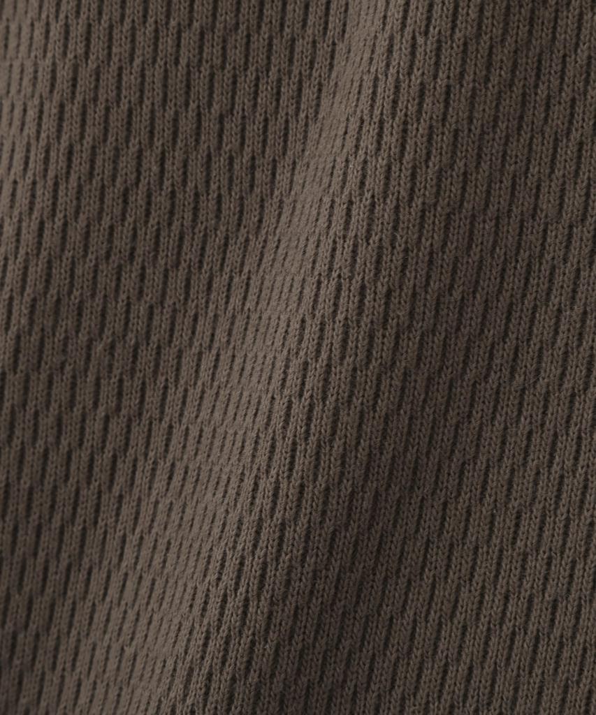 AVIREX HONEYCOMB HENRY NECK L/S T-SHIRT men's XL size 410 charcoal 783-6130015