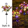 Simulation Butterfly Sunflower Outdoor Solar Light LED Lawn Lamp Home Garden Sunmmer Landscape Christmas Wedding Fairy Lights