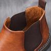 Herren Übergröße Britische Chelsea Boots - Retro Mode Geriebene Farbe Knöchelschuhe