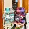 Sanrio Kids Tritan Straw Cup With Double Drinking Compartments For School And Travel