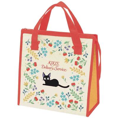 Skater Lunch Bag Insulated Tote, Ghibli Kiki's Delivery Service Jiji Botanical Design for Girls FBC1-A