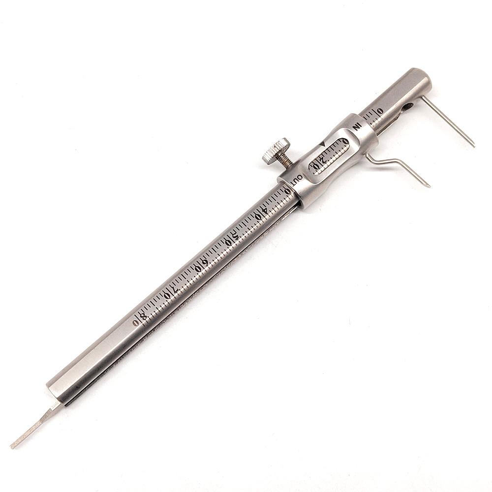 Dental Orthodontic Sliding Caliper Dental Implant Measuring Gauge Caliper Ruler  Stainless Steel
