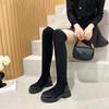 Women's Over-the-Knee Boots Slip-on Fleece-lined High-top Elastic Boot Women Plus Size Non-Slip Riding Boots Female