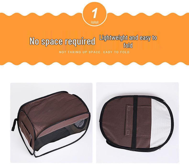 Folding Pet Dryer Box for Cats & Dogs - Integrated Blow-Dry System