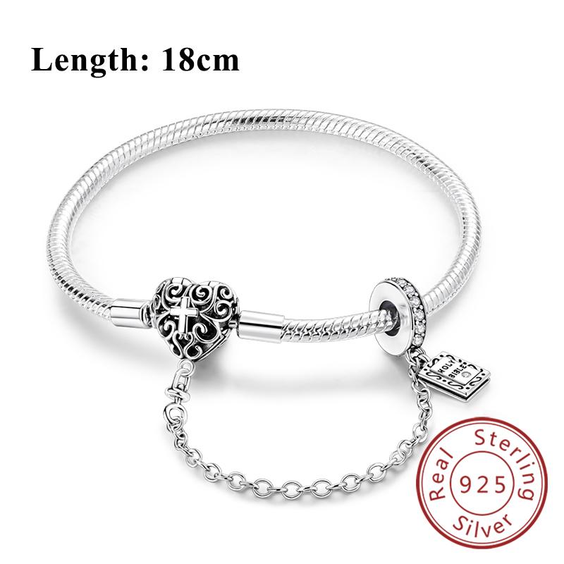 Bracelet Original Copper Charms Bracelet 17-20Cm Heart Bracelet For Women Bracelet Charms Birthday Jewelry Gifts