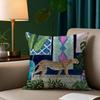 Short Plush Material Pillowcasecheetah Llama Leopard Jungle Pillow Case Custom Printed Brushed Fleece Pillow, Baby Skin-Touch, E