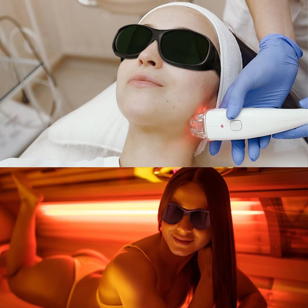 IR 5.0 Welding Safety Glasses, Anti-scratch Welding Lens, Wrap-around Design, UV Protection, Black