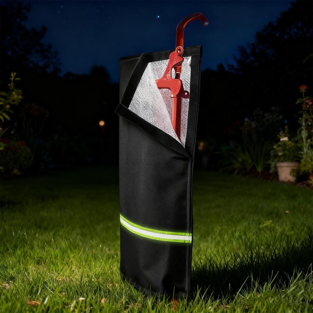Faucet Covers For Outside Water Pipe Insulation With Reflective Strip Outside Faucet Cover Freeze Protection For Patio Lawn