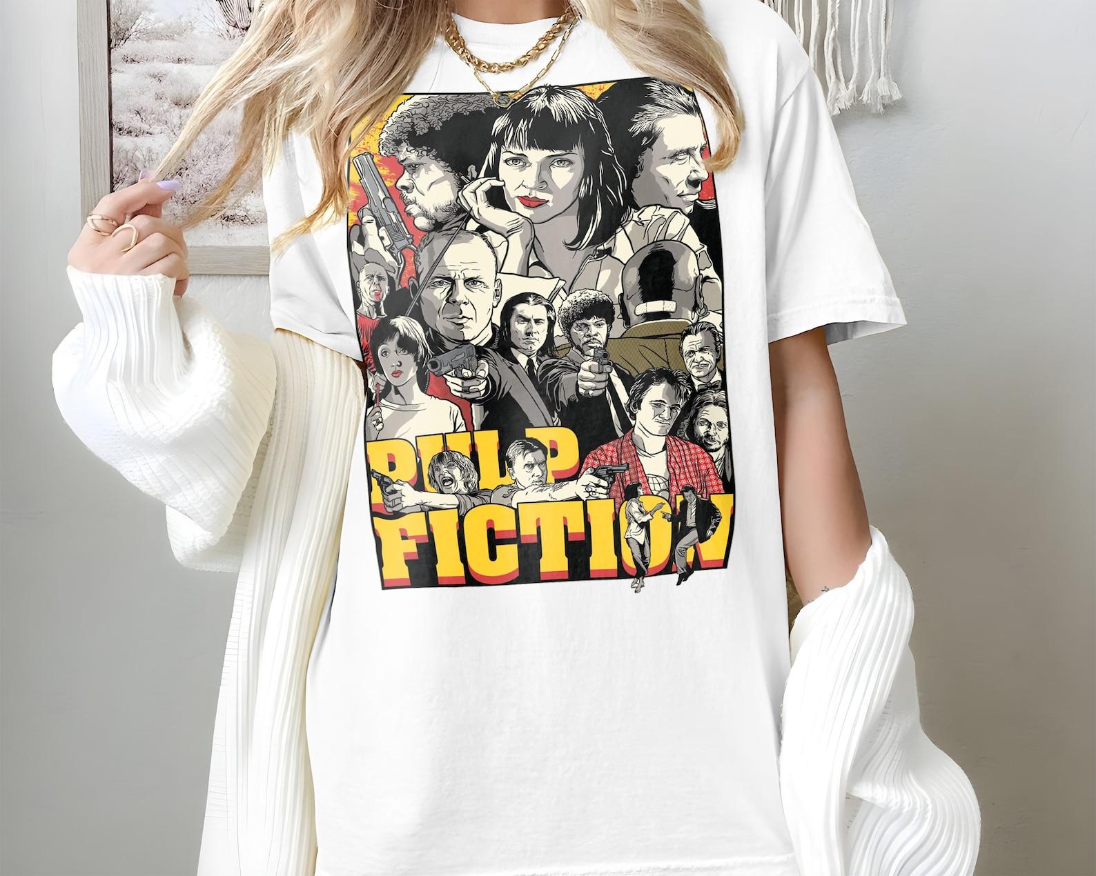 Pulp Fiction V10 Movie Poster Classic Movie Unisex T-Shirt all sizes S-5XL S