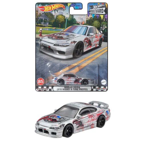 

Hot Wheels Boulevard - Nissan Silvia (S15 NISMO R-TUNE PROTO) [Ages 3 and up] HKF31