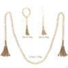 Bohemian Wood Bead Tassel Garland - Home Decor Piece