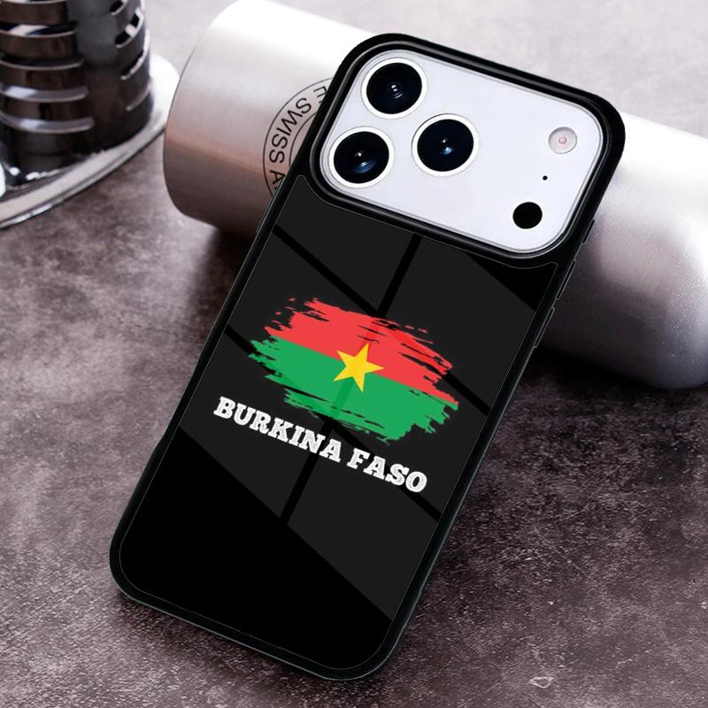 Burkina Faso Flag Phone Case For iPhone 17 16 15 14 13 12 11 Pro Max Plus 17Air Soft Silicone Cover