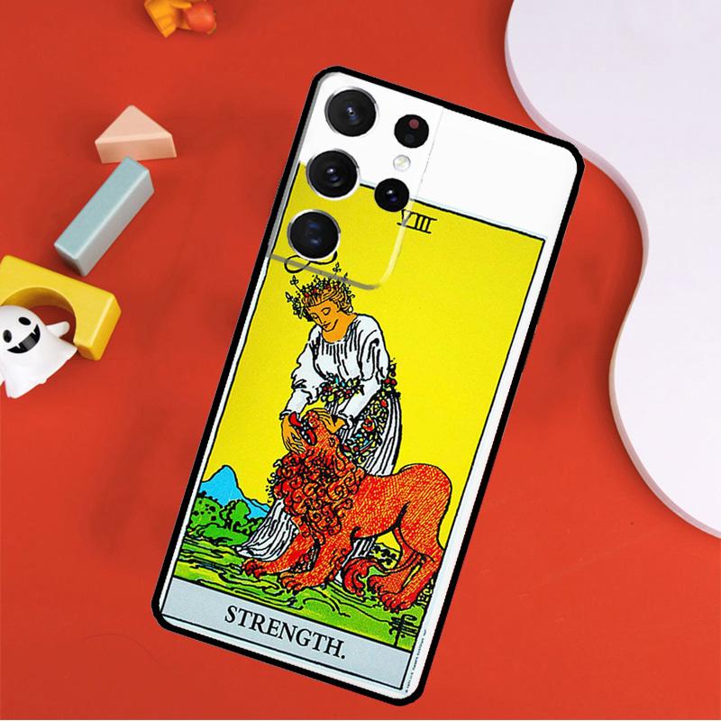 Tarot Card Astrology Sun Moon Lover Phone Case For Samsung Galaxy S25 Ultra S24 Ultra S9 S10 S20 S21 S22 S23 Plus S24 FE Cover